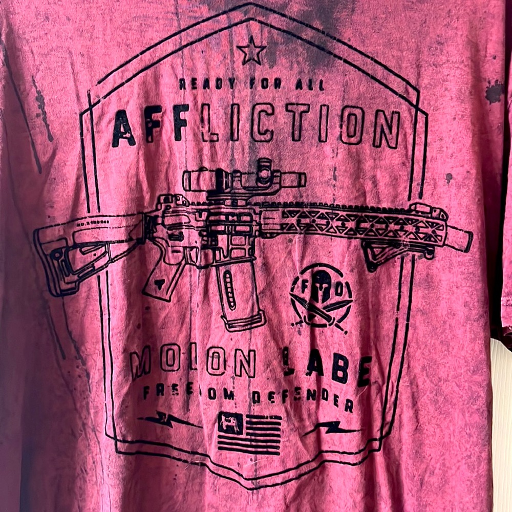 Affliction T-Shirt | Vintage Early 2000s | Red | Double Sided | 2 shirts…